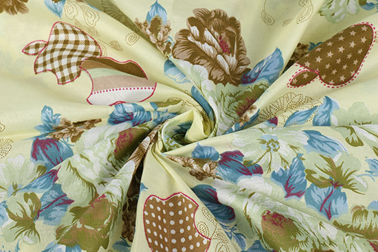 Pigment Printed Fabric Flower Fabric for Bed Sets