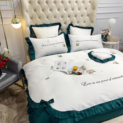 Flower print Bedding Sets Queen Bedding Sets 006