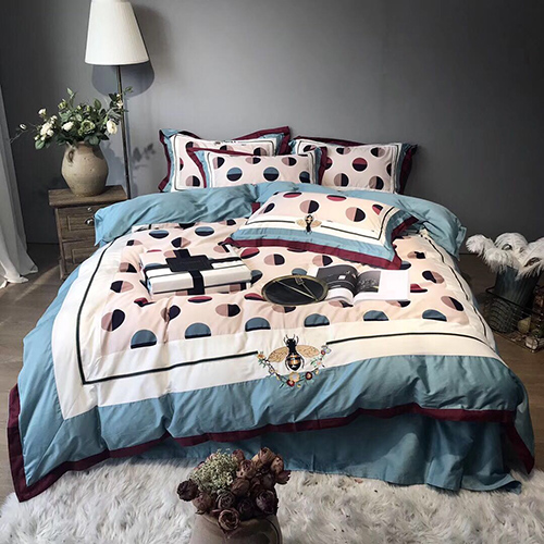 Wholesales Dotted King Size Bedding Set 003
